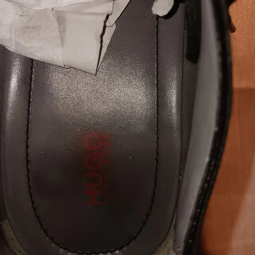 Hugo Boss Textured Leather Oxford Men's Size 10